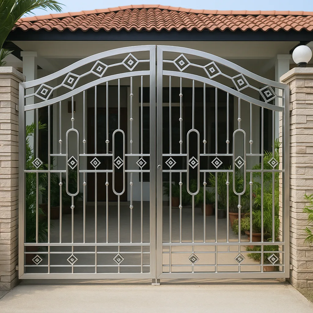 Steel gate and grill installed by A.R. Rahman Fabrication in Pathardewa